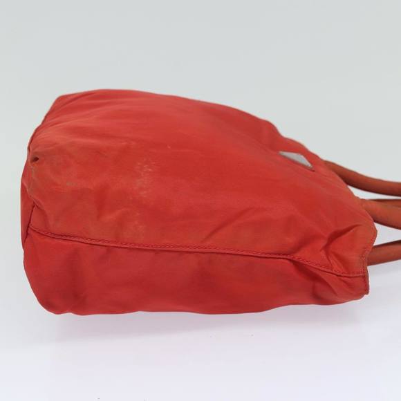 PRADA Nylon Hand Bag Red Auth 80112 - Picture 4 of 16